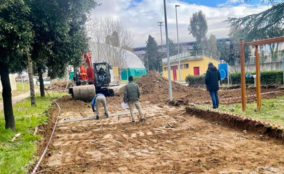 Cosenza parco inclusivo bkt lavori via stadi