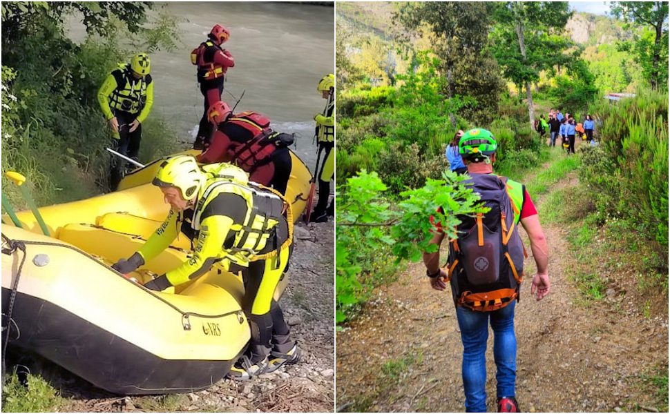 Fiume Lao dispersa ragazza soccorso