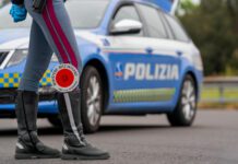 Polizia Stradale auto paletta