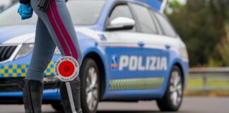 Polizia Stradale auto paletta