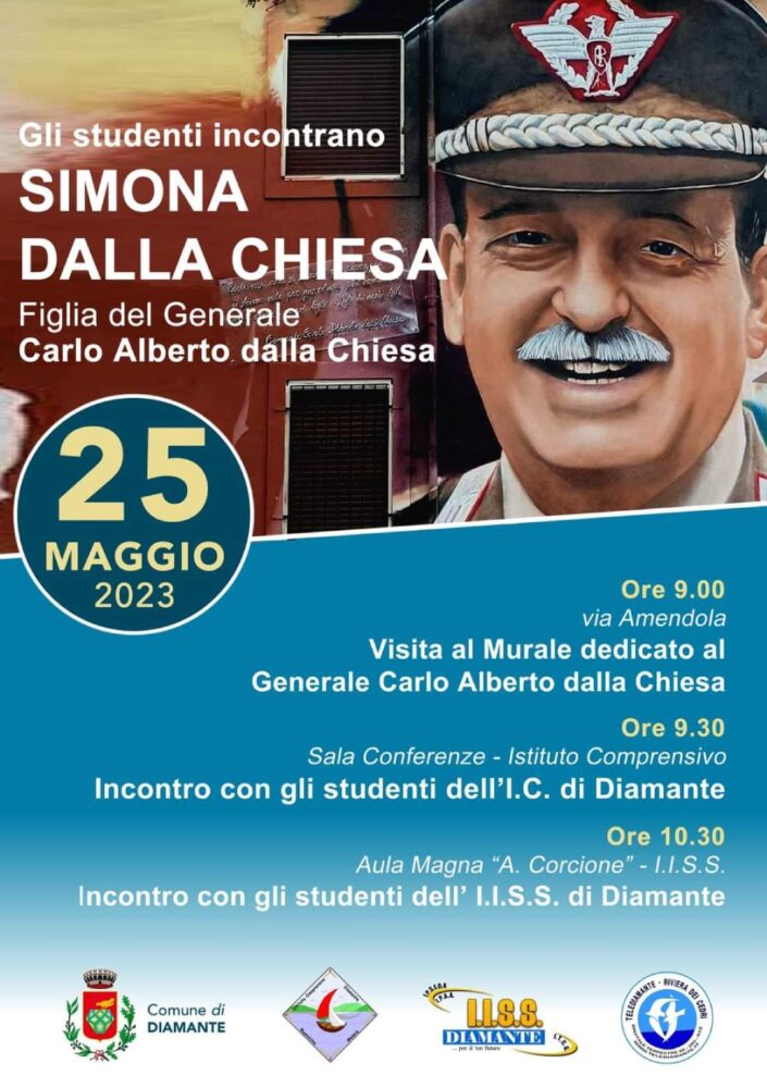 Simona dalla Chiesa a Diamante per ricordare la figura del padre 54 simona dalla chiesa a diamante