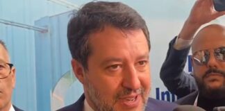 Matteo Salvini a Messina Ponte