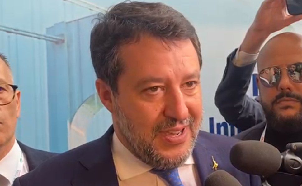 Matteo Salvini a Messina Ponte
