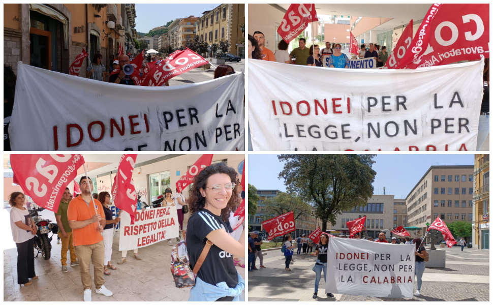 Corteo a Cosenza dei Si Cobas Calabria