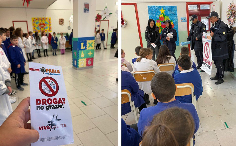 droga no grazie - iniziativa scuole paola