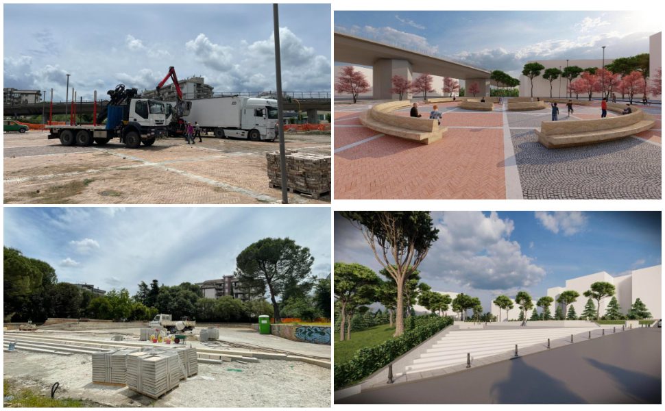 Lavori piazze a Rende