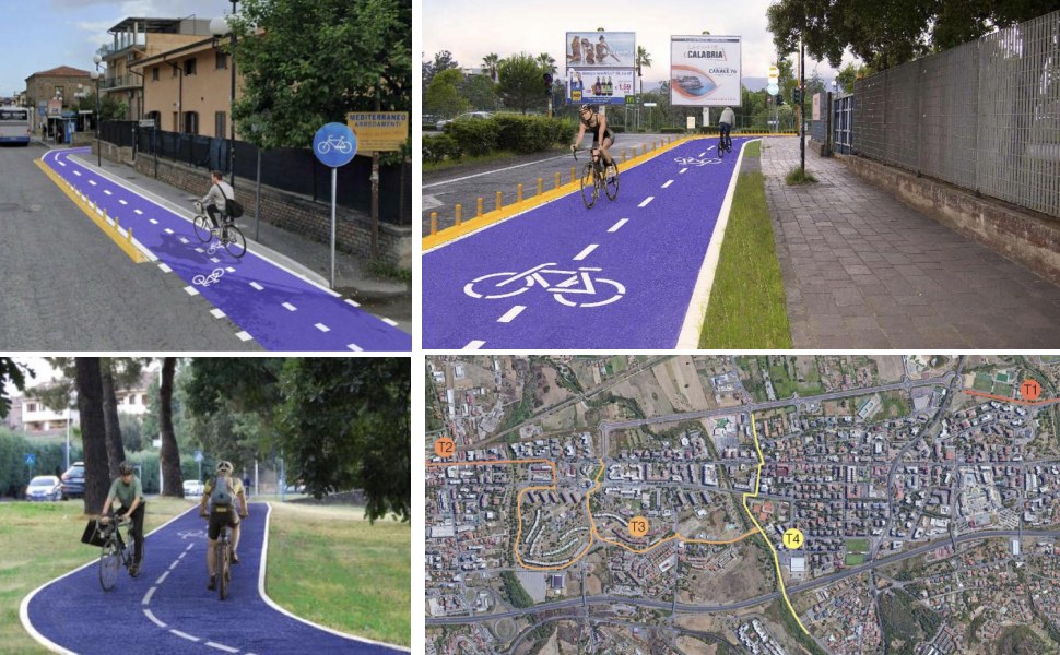 piste ciclopedonali rende 4 tratti