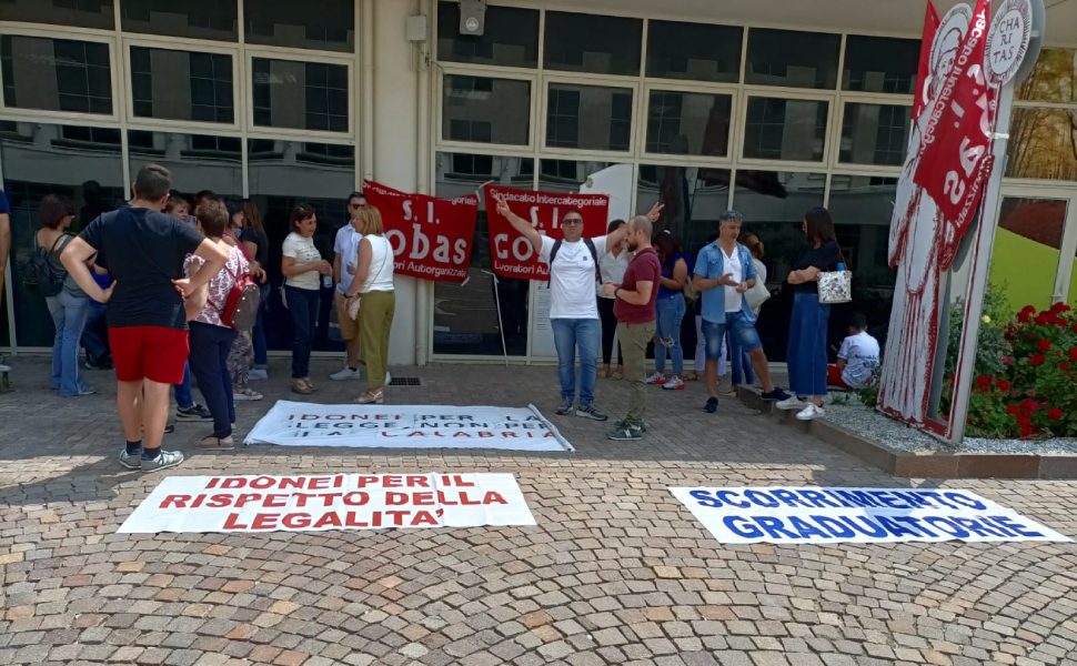 protesta SI COBAS Calabria