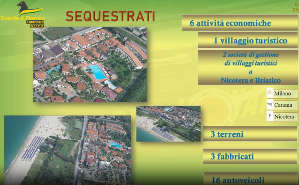 01 associazione mafiosa strutture turistiche Gdf