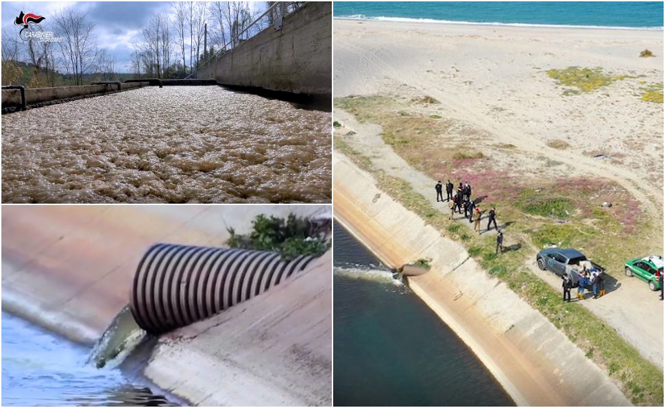 Controlli Carabinieri Depuratori e ambiente area Ez Sir Lamezia
