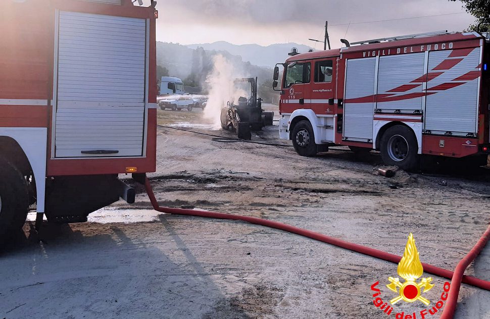 Incendio Roccabernarda azienda