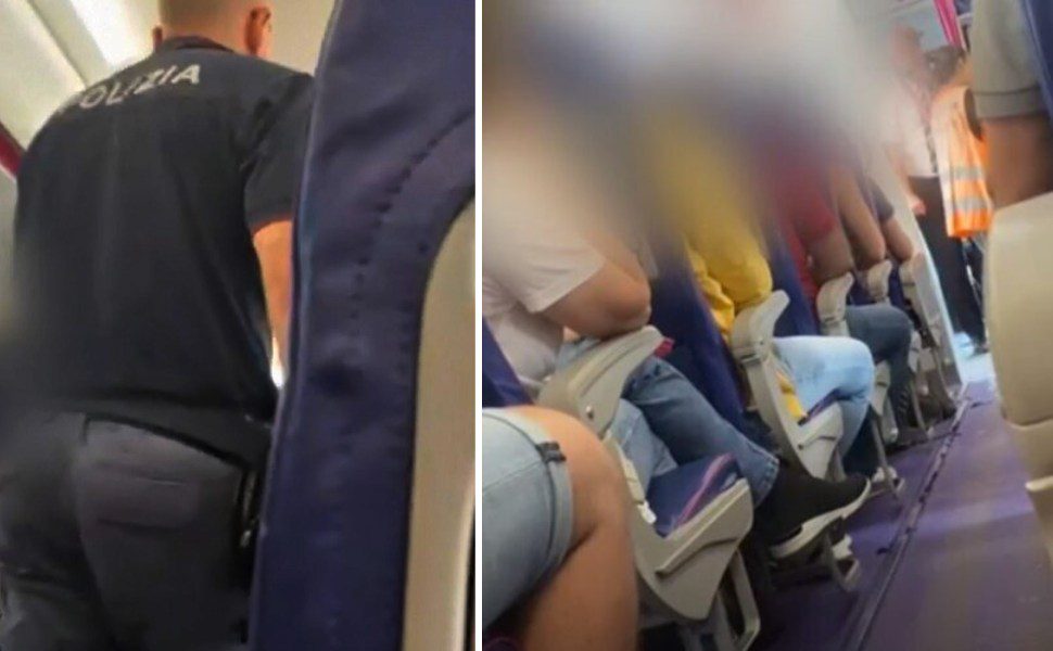 volo malpensa lamezia urina bottiglia birra