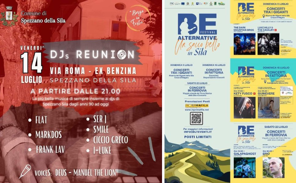 weekend spezzano sila camigliatello luglio