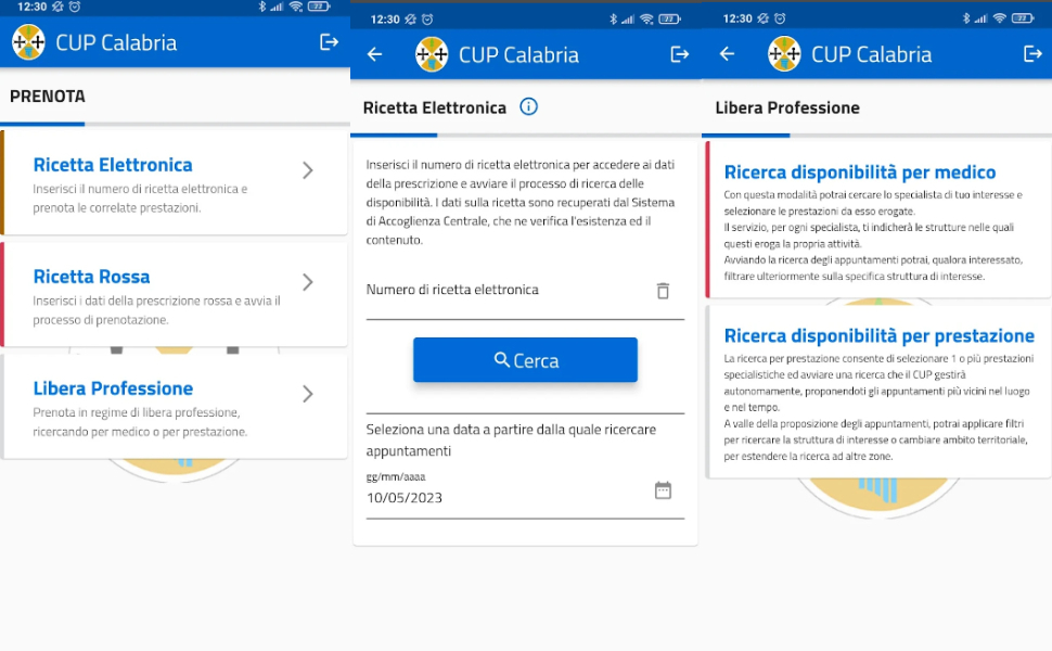 Cup Calabria app online