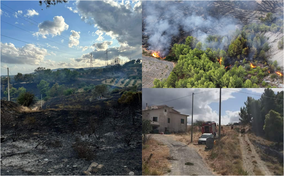 Incendio amendolara ok