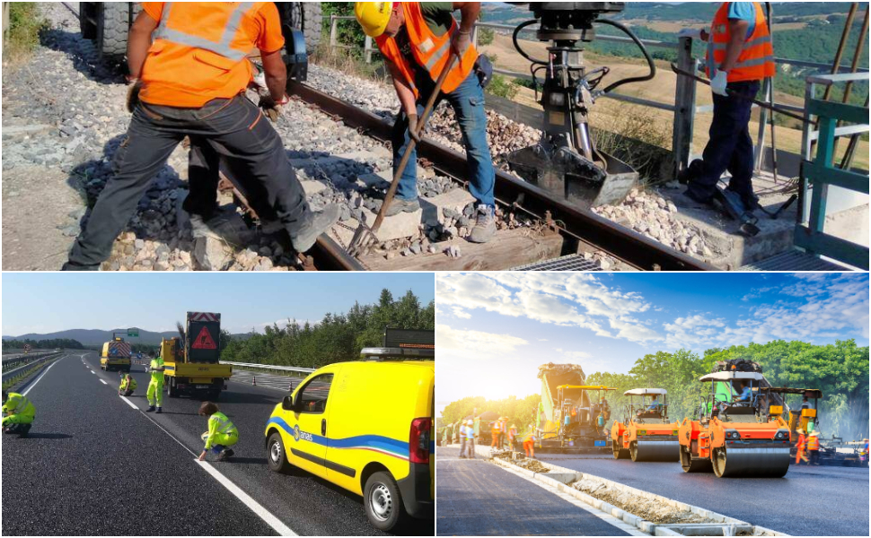 Lavori ferrovie e strade