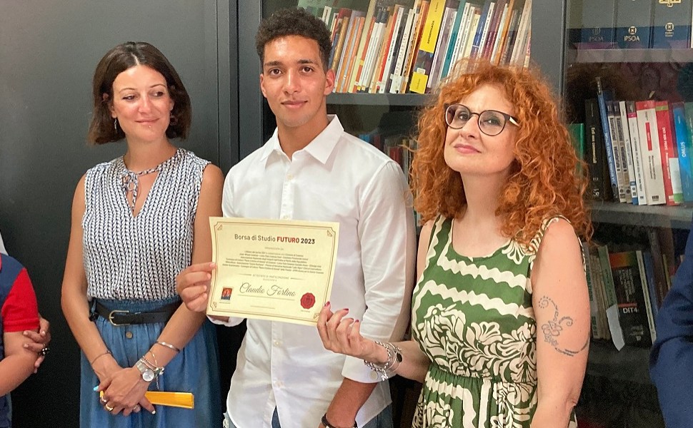 da sinistra, Veronica Buffone, Claudio Fortino e Antonietta Cozza