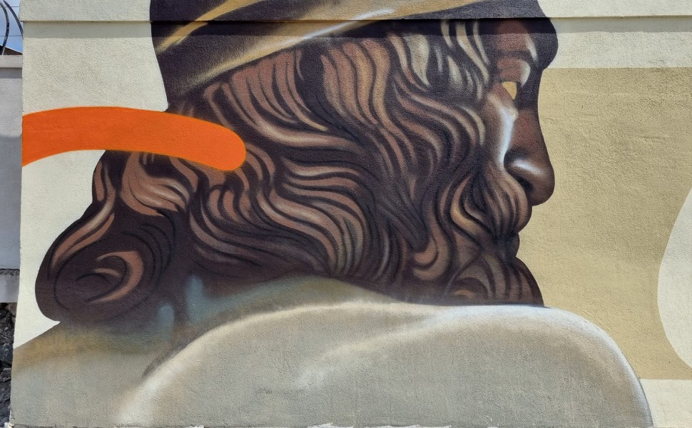Bronzi di Riace, inaugurato murale per i 50 anni dal ritrovamento 51 murale bronzi 50 anni 02