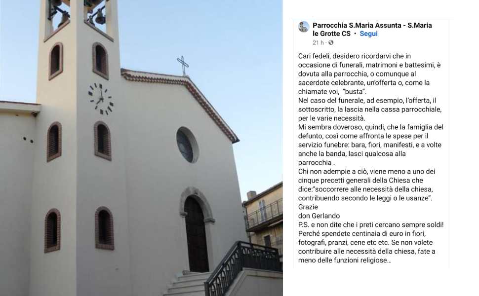 santa maria le grotte post parroco don gerlando