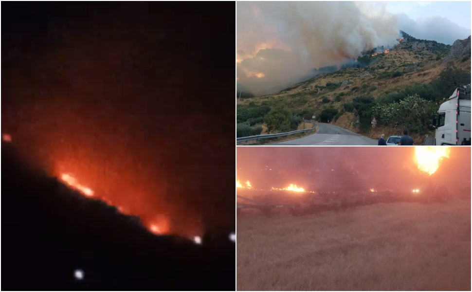 Incendio tra Civita e Frascineto