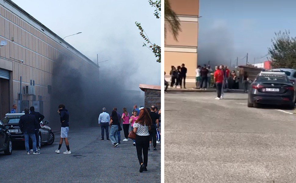 fumo centro commerciale corigliano