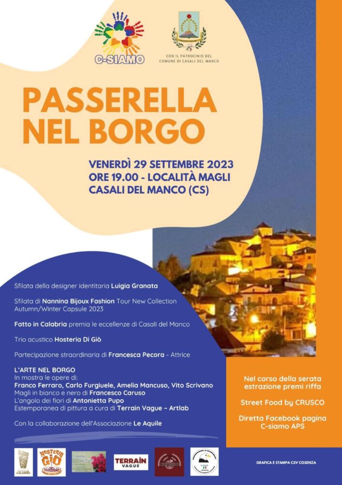 locandina Passerella nel borgo