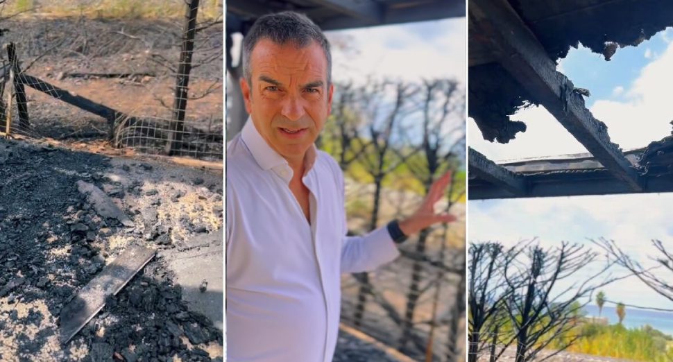 occhiuto casa in fiamme belvedere