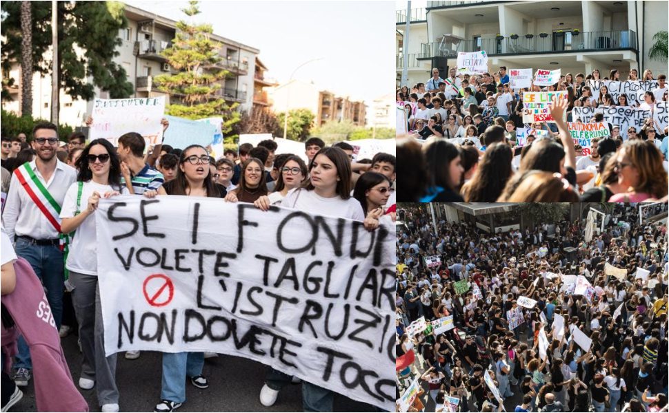 Manifestazione contro dimensionamento scolastico