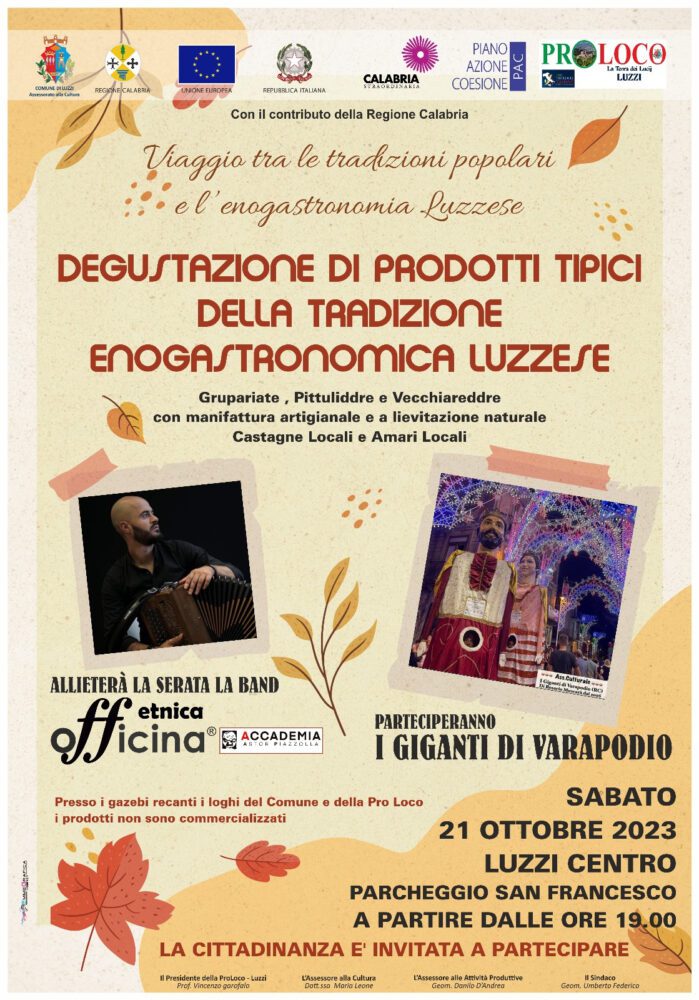 programma luzzi degustazione
