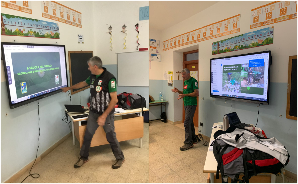 Alunni di Casali del Manco a scuola nel Parco Nazionale della Sila 54 scuola parco casali manco