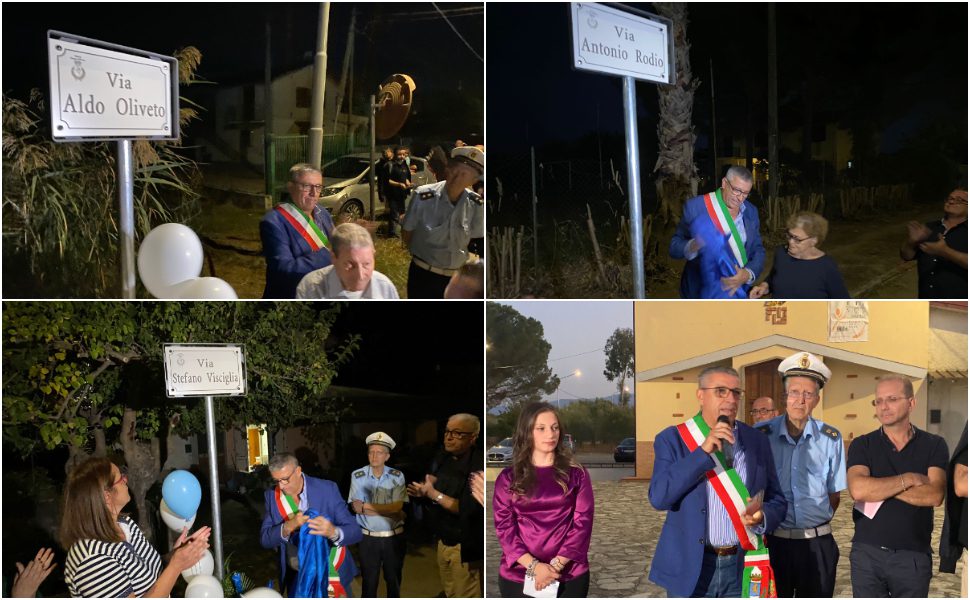 tre strade intitolate cassano vittime incidenti