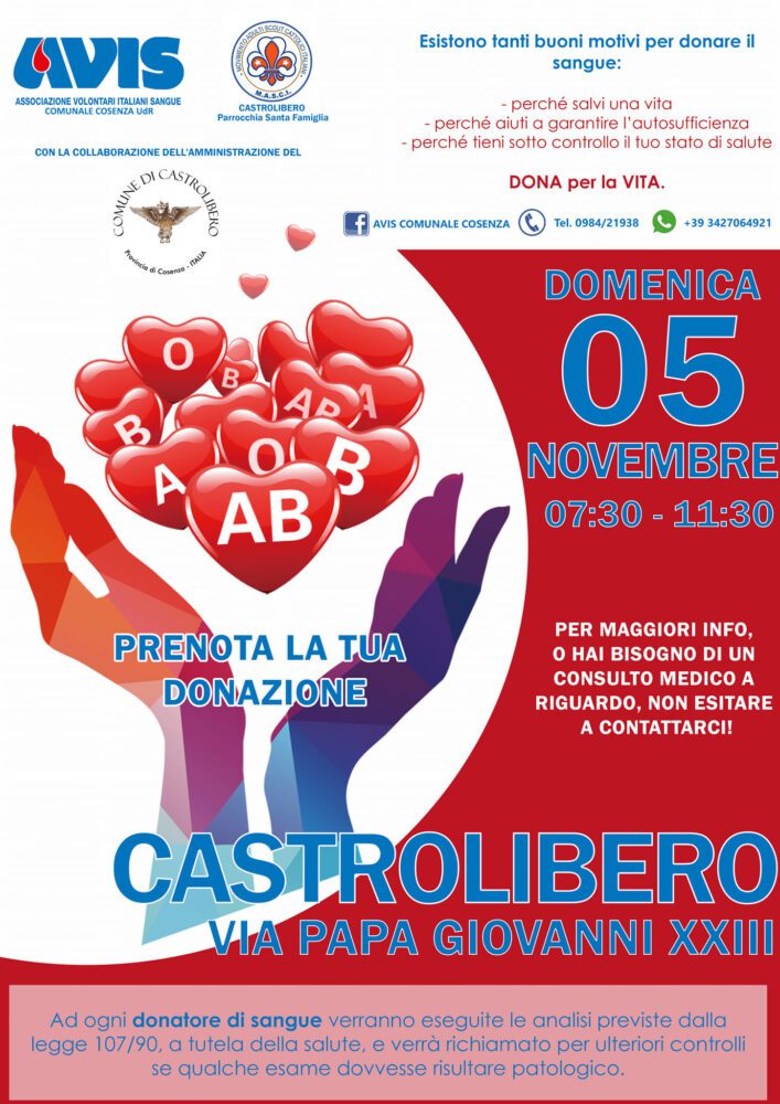 locandina avis cosenza castrolibero