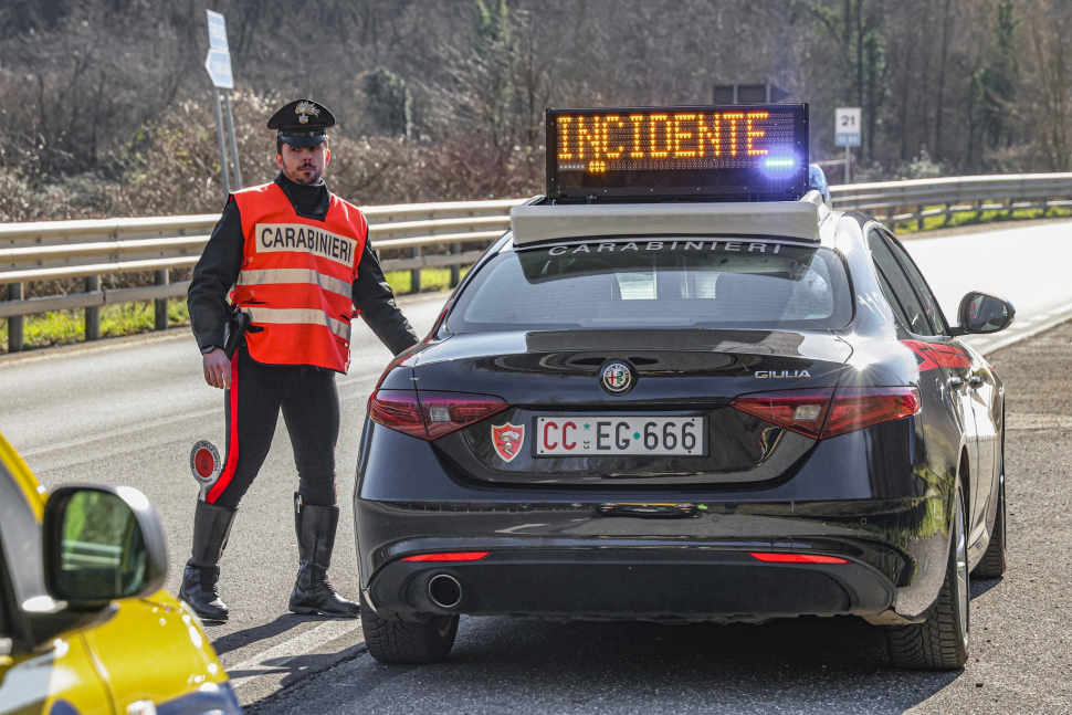 Carabinieri incidente