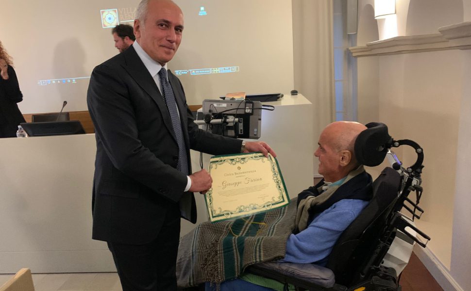 Giuseppe-Farina e il sindaco Franz Caruso