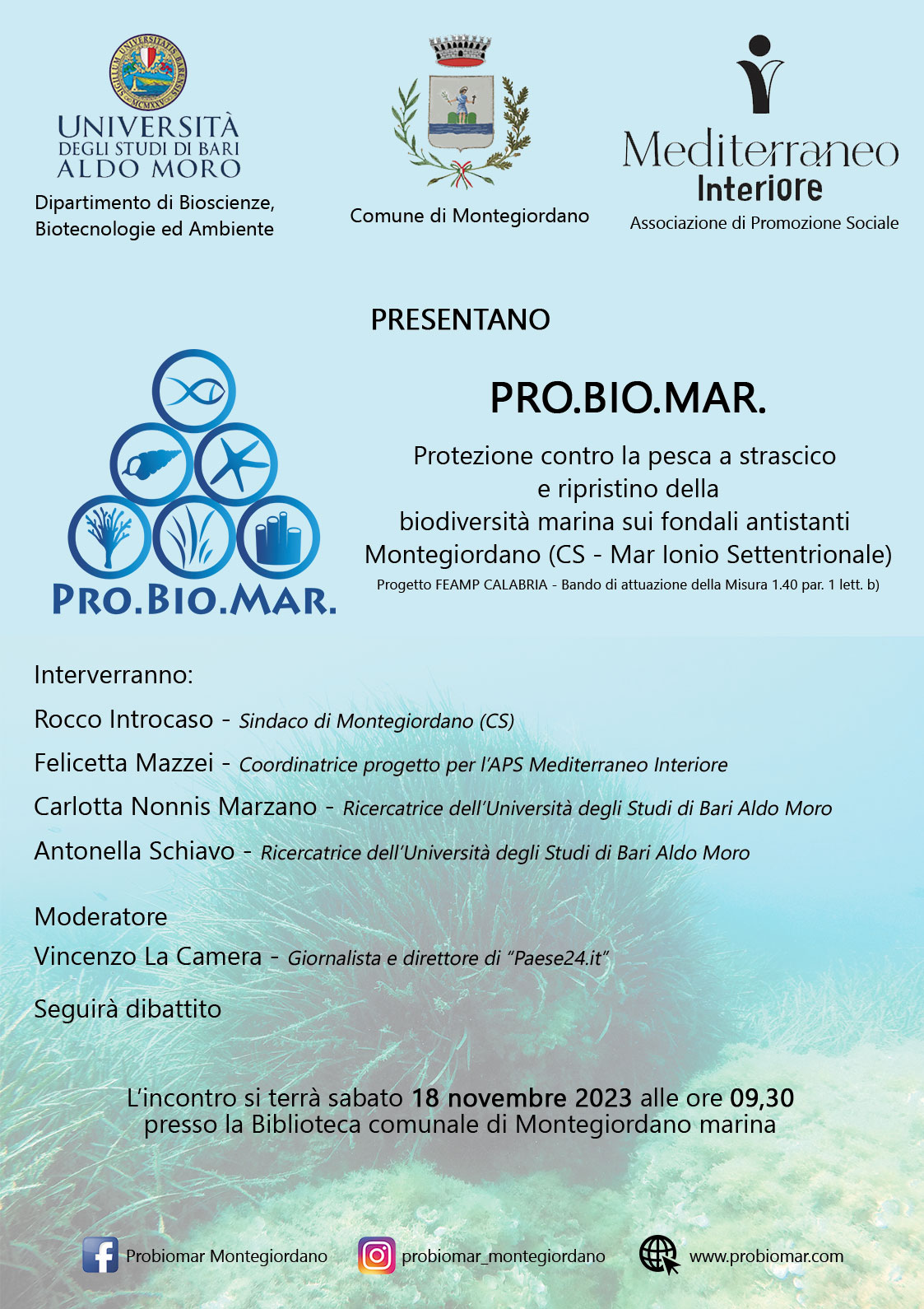 manifesto PRO.BIO.MAR Montegiordano