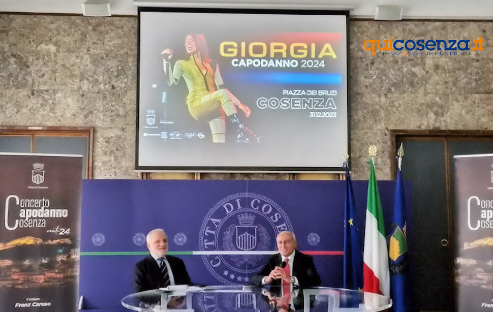 Il concertone di Capodanno a Piazza dei Bruzi. Caruso: «è Giorgia che ha scelto Cosenza» 78 Giorgia Cosenza