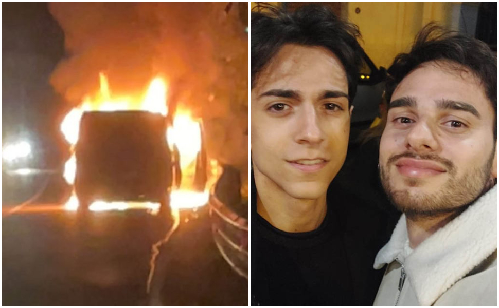 furgone in fiamme_Francesco Luigi Nocera e Francesco Caruso