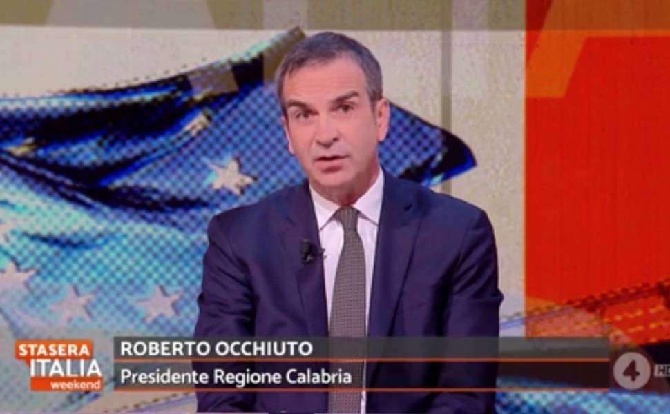 occhiuto a stasera italia