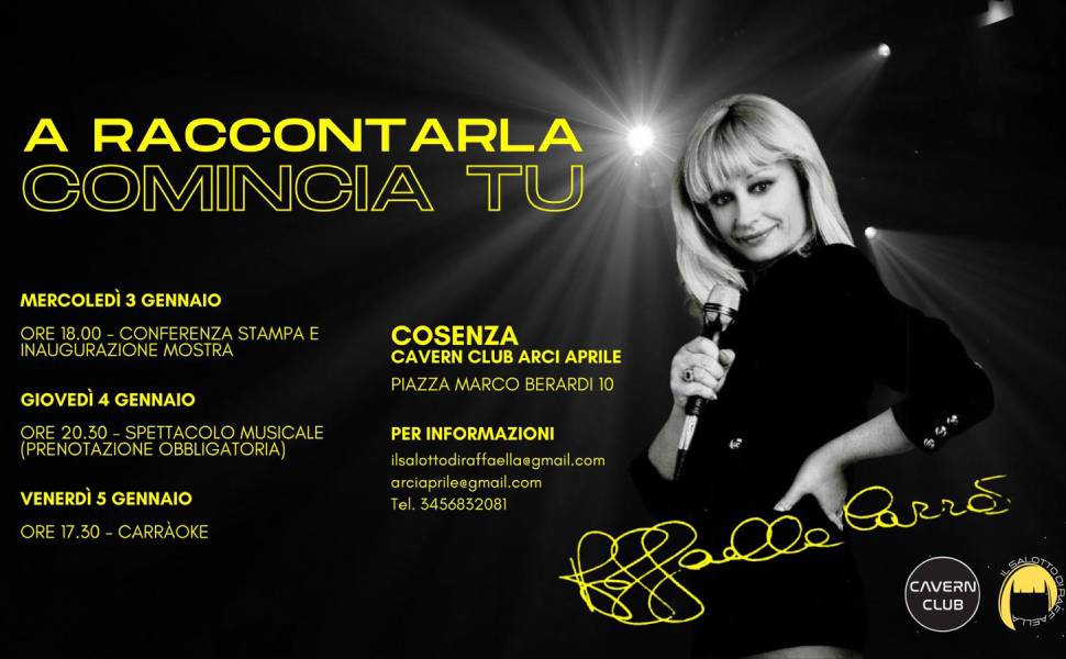 raffaella carra evento cosenza centro storico