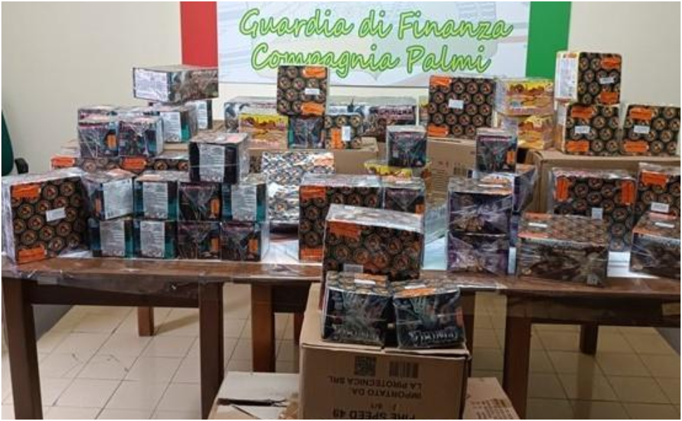sequestro botti artifizi pirotecnici finanza palmi