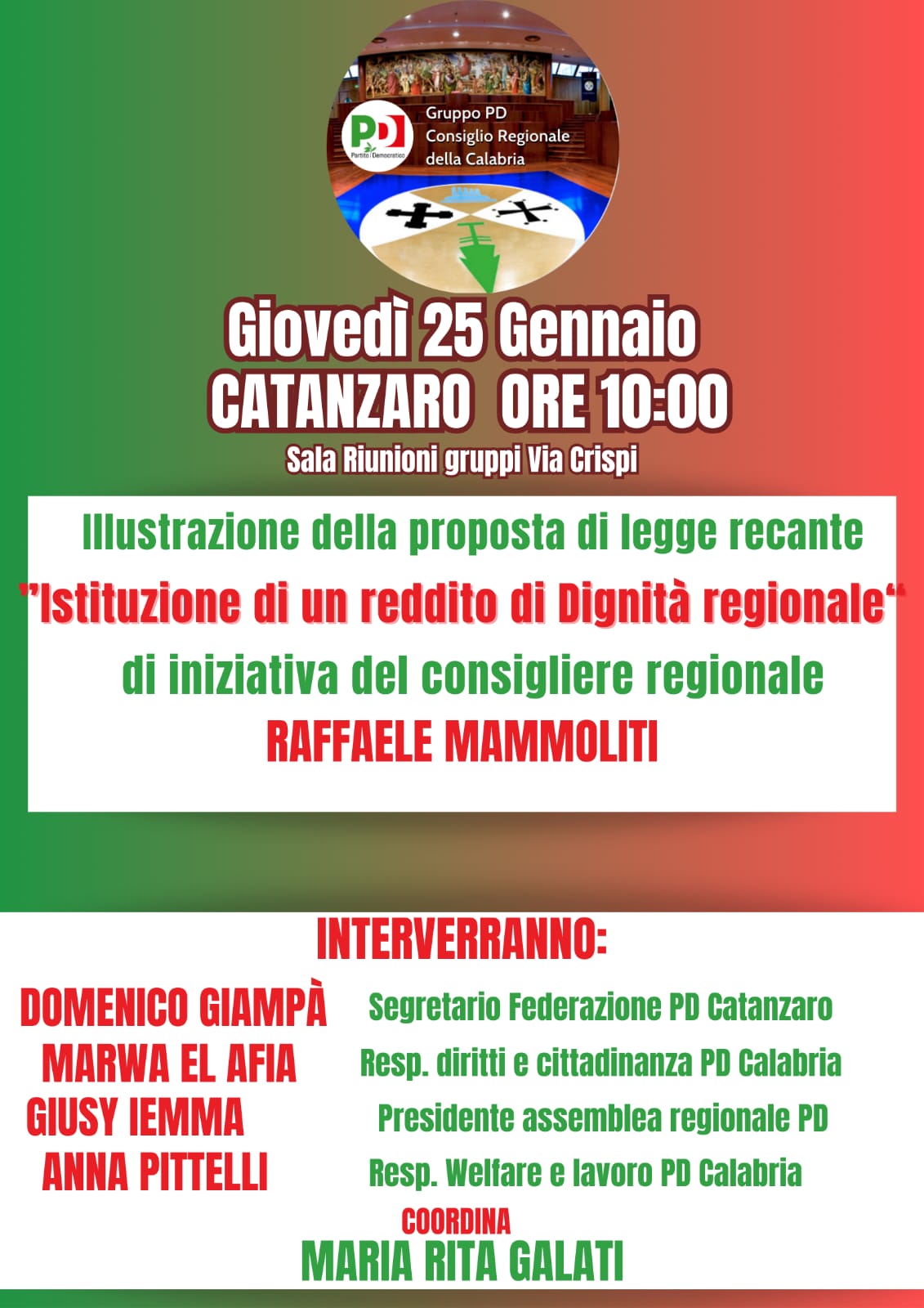 Conferenza stampa 25 gennaio