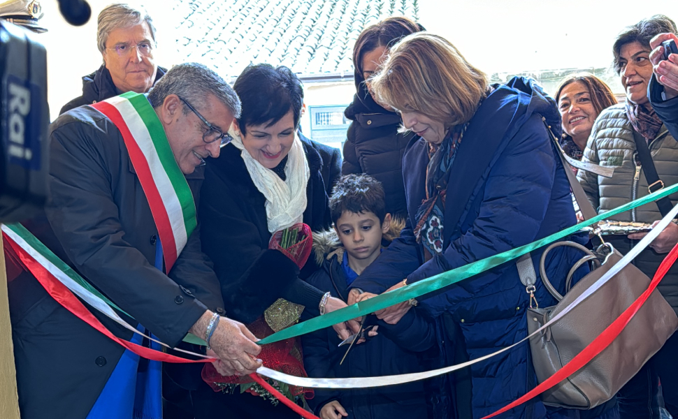 Taglio nastro scuola Troccoli lauropoli cassano 01