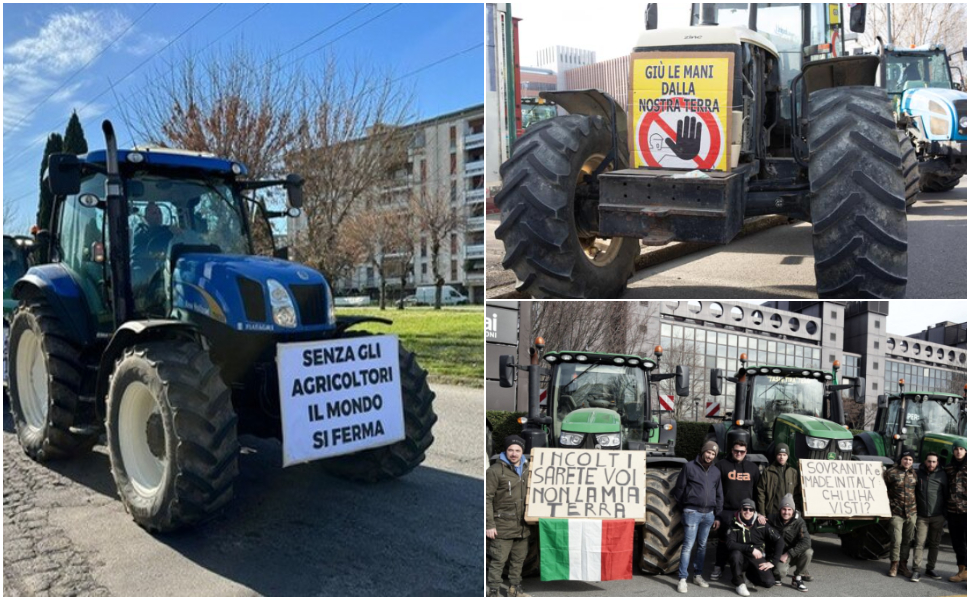 Trattori proteste