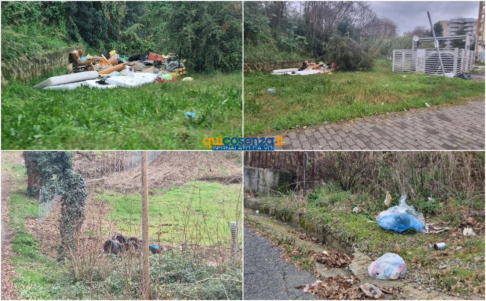 rifiuti rende via repaci e contrada vallone 1