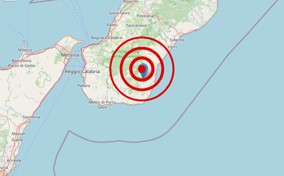 scossa terremoto Samo Rc
