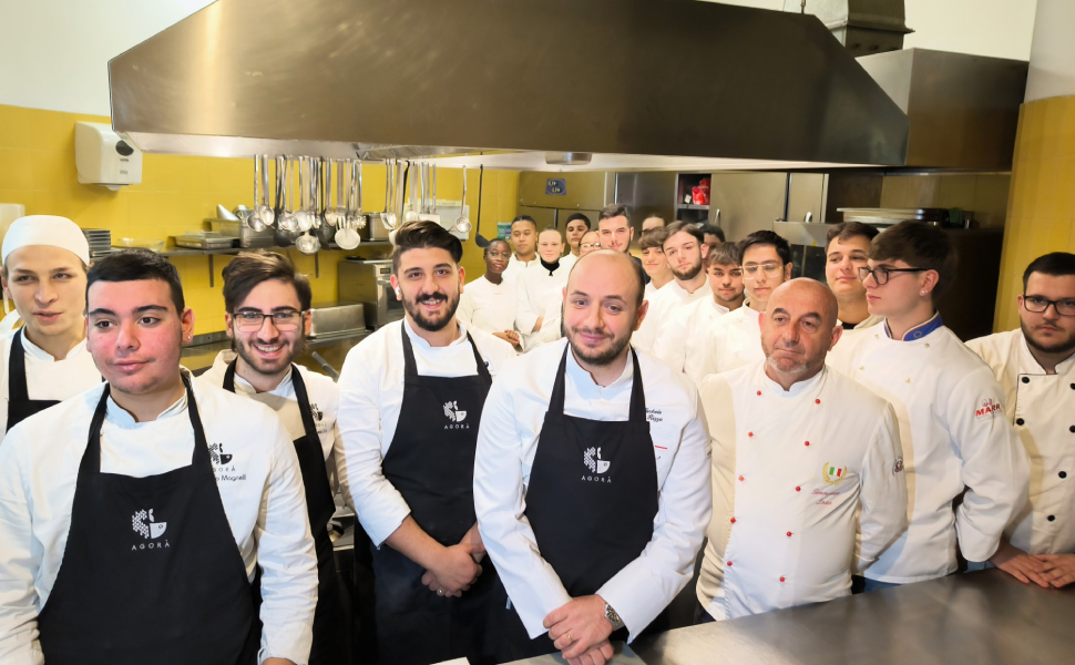Gli studenti del Mancini - chef Michele Rizzo