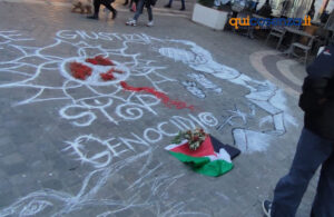 Cosenza, in Piazza XI Settembre sit-in di solidarietà per la Palestina: "fermare il Genocidio" - FOTO 52 La Base Palestina7