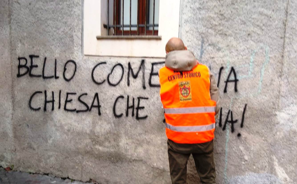 Scritte muri catanzaro conflitto Israele Palestina 02