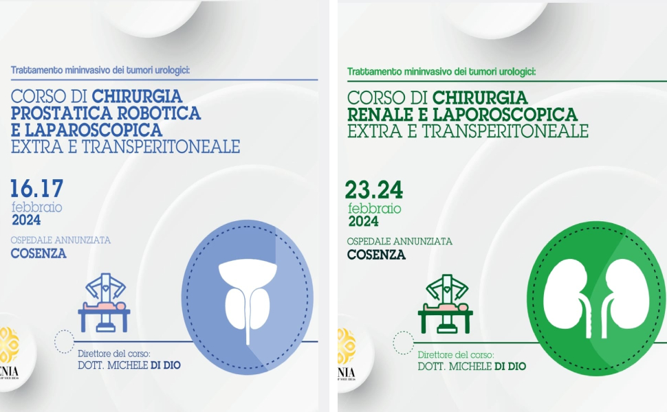 Ospedale di Cosenza, al via il corso di chirurgia prostatica robotica e laparoscopica 54 corsi annunziata cosenza