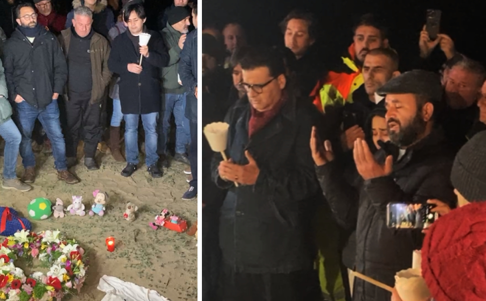 La luce delle candele e peluche, all'alba la fiaccolata per ricordare la strage di Cutro 53 cutro steccato anniversario strage